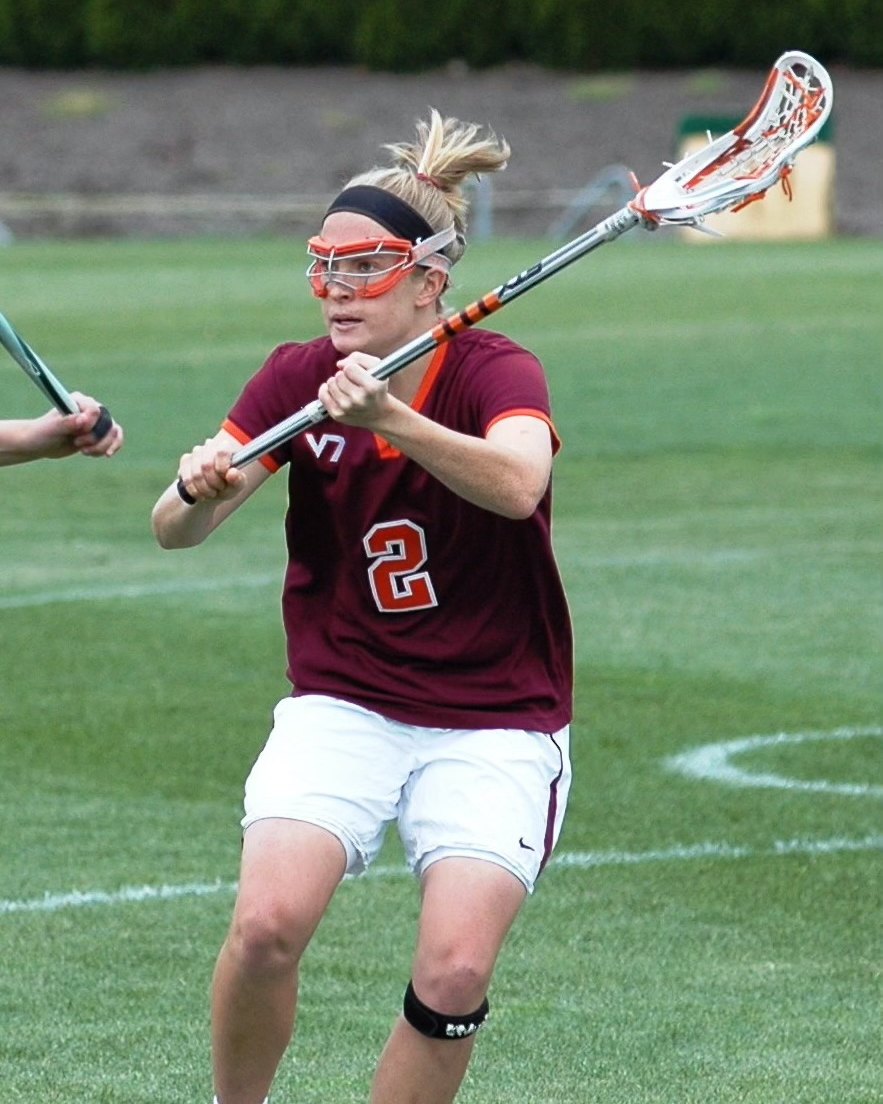 JD playing Division I lacrosse for Virginia Tech